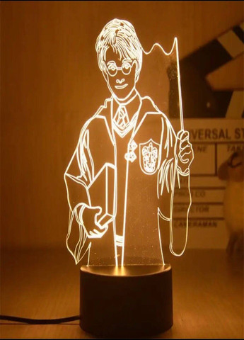 -лампа Гаррі Потер, світильник або нічник, 7 кольорів, 4 режими та пульт 3D (278260737)