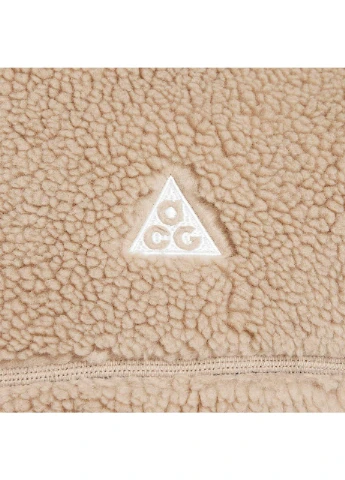 Бежевая демисезонная куртка acg canwell glacier therma-fit adv windproof half-z beige fv8653-247 Nike
