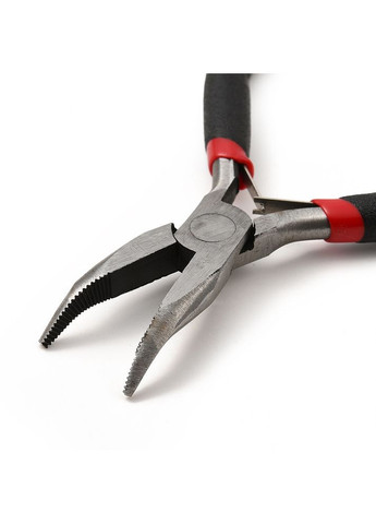 Ручний губцевий інструмент Міні загнуті пласкогупці утіки для творчості Сталисті 11.5см x 8.8см x 0.95см Finding (328943231)