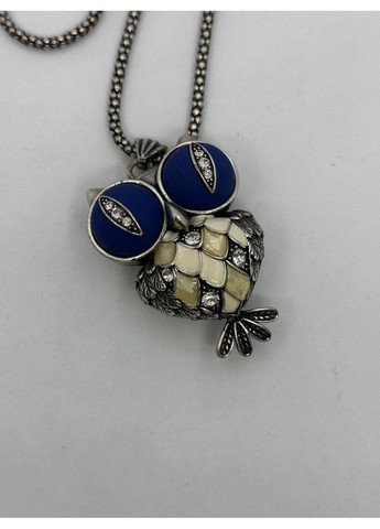 Подвеска бижутерная Сова 40*50*20 мм 74 см Синий No Brand (350633888)