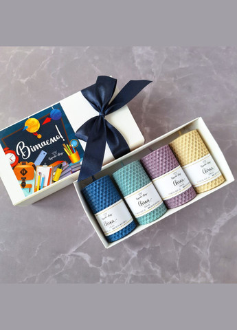 Подарунок вчителю, набір свічок ручної роботи у подарунковій коробочці. Царство Меду (324627696)