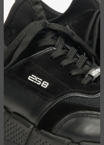 Чорні Осінні кросівки, колір чорний ES8