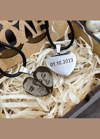 Кулон серце з лазерним гравіюванням Konik (338379408)