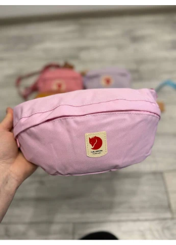 Бананка, сумка на пояс kanken из ткани не промокает розовый Fjallraven поясна сумка (341528681)