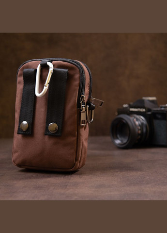 Сумка на пояс нейлон коричнева 20648 Vintage (329195538)