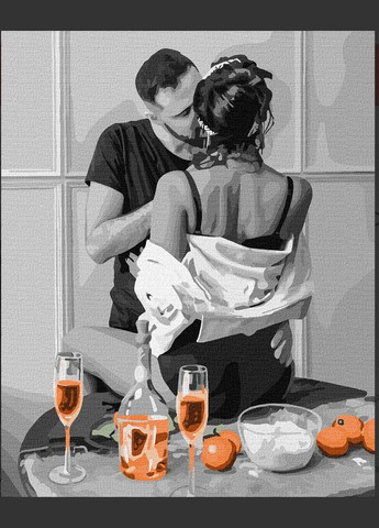 Картина за номерами Люди на картинах Романтика Ранкова пристрасть Живопис по номерам 40x50 Ідейка KHO4830 Идейка (308989289)