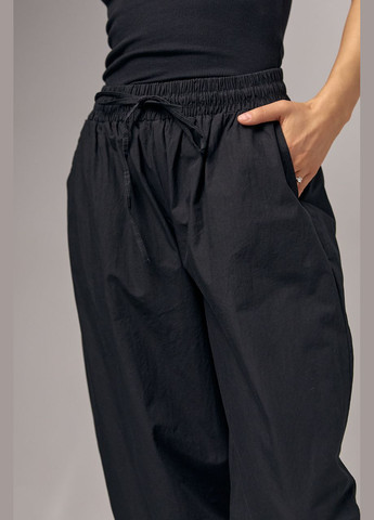 Черные демисезонные брюки Lurex
