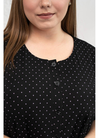 Чорна повсякденний трикотажне літнє плаття міа чорне в горох Tatiana