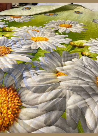 Ковдра з натуральним наповнювачем Євро мікрофібра 200х215 см зелена (П4К-lito-kovdra-003-55) No Brand (306633825)