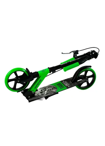 Двоколісний самокат SHARK SH-50730 складаний, ручне гальмо, зелений Best Scooter (388508323)