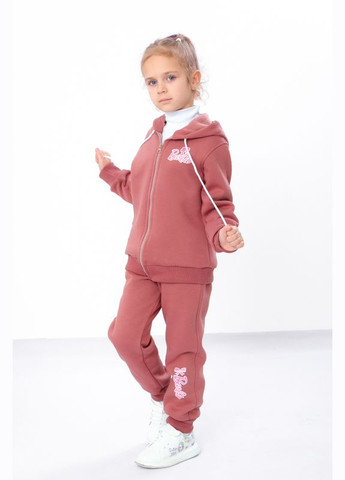 Теплий костюм для дівчинки (Zip-худі та штани) з малюнком (p-15950) Носи своє (322070129)