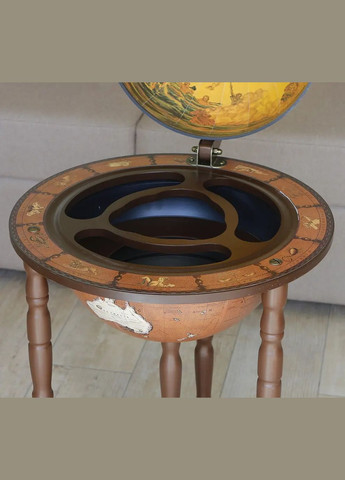 Глобус бар большой напольный карта мира подарок мужу на годовщину | Диаметр сферы 33 см Handmade 33001N-M (345646796)