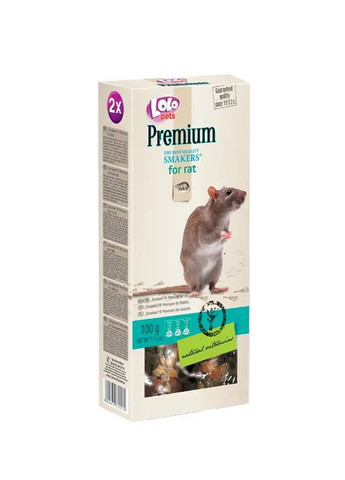 Лакомство для декоративных крыс Lolo Pets Smakers Premium 100 г LO-71557 LoloPets (280926834)