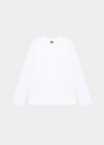 Лонгслів Ейсік базовий оверсайз однотонний білий спортивні, повсякденні, кежуали