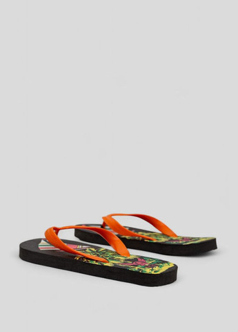 Оранжевые пляжные вьетнамки мужские Far Light