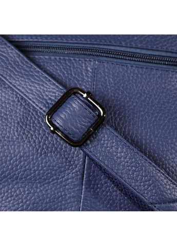 Сумка кросс-боди на плечо из натуральной кожи женская средняя Синий 40343 Vintage (361970382)