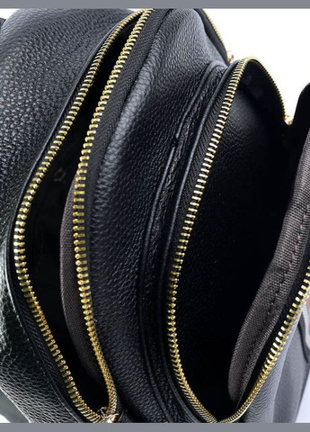 Женский кожаный рюкзак черный No Brand (292557717)