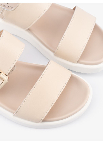 Бежевые женские босоножки 1101141 Renzoni на липучке