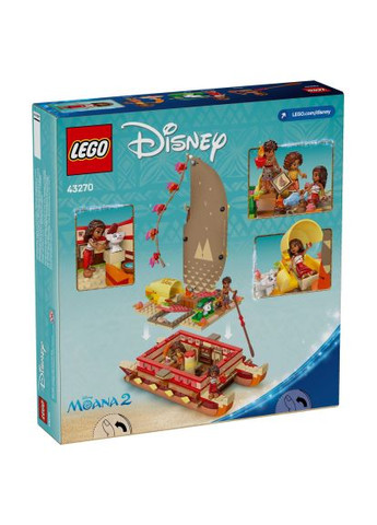 Конструктор Disney Princess Приключенческое каноэ Ваяны (43270) Lego Disney Princess Пригодницьке каное Ваяни (366692817)