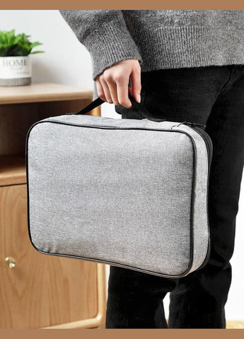 Органайзер для зберігання документів з кодовим замком Mirrow Gray (L103493) No Brand (349844004)