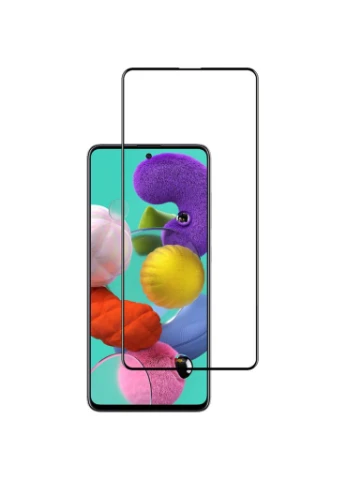 Скло захисне (ek17571) ACCLAB Full Glue Samsung A51 Black (388906383)