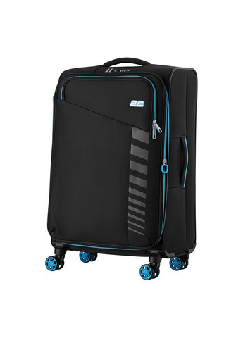 Валіза, Trek, поліестер, середня, 64/78л, TSA, 4 колеса, EXP, чорний 2E (370622235)