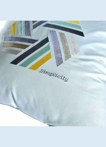 Подушка декоративная Rain Simplicity с вышивкой м'ята IDEIA (315146397)