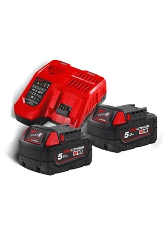 Набір акумулятор + зарядний пристрій Li-Ion M18 NRG-502 В5 2шт; ЗП M12-18FC M12 (4933459217) Milwaukee Li-Ion M18 NRG-502 В5 2шт ЗП M12-18FC M12 (401745853)