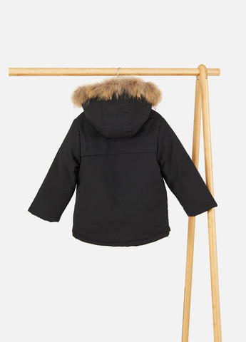 Чорна зимня куртка для хлопчика колір чорний cb-00254645 DKBB