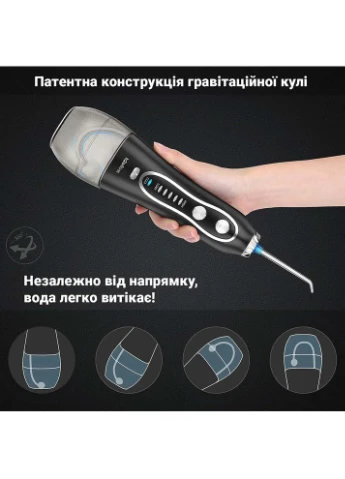 Ирригатор HF-6Р Black (H2O-HF6Р-black) H2ofloss (370608416)