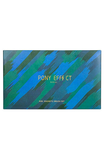 Набір пензликів для макіяжу в металевій коробці Poni Еffect, 4 шт No Brand (338426601)