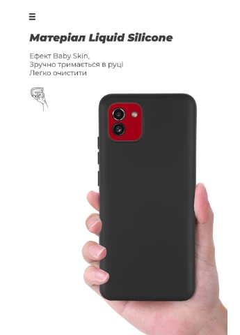 Чехол ICON для Samsung A03 (A035) Black (ARM60875) PTR ArmorStandart (327889495)