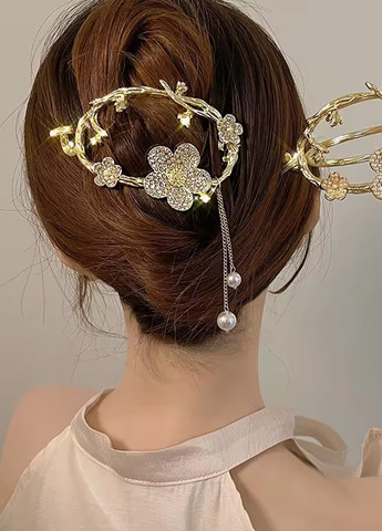 Заколка для волосся"Flower Festival", з підвісками, 10х7 см Анна Ясеницька (290194304)