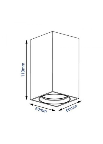 Накладной неповоротный светильник ML307 белый (40133) Feron (335058849)
