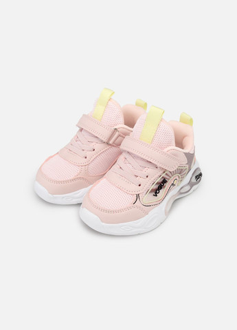 Розовые демисезонные кроссовки для девочки цвет розовый цб-00237948 No Brand