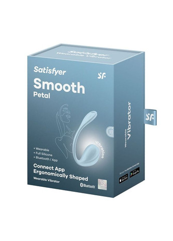 Смарт-віброяйце Smooth Petal Connect App Light Blue - CherryLove Satisfyer (332209468)
