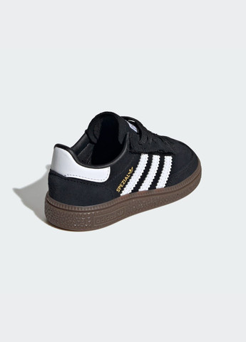 Черные всесезонные кроссовки handball spezial comfort closure elastic lace kids adidas