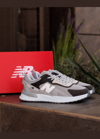 Сірі Осінні кросівки чоловічі new balance nd No Brand Light Grey Black