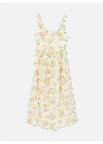 Светло-желтое платье лето,светло-желтый в узоры, Primark