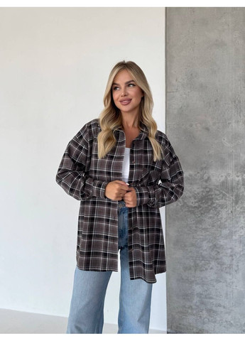 Жіноча фланелева сорочка в клітку Fashion (354203202)