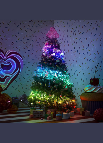 Гирлянда Smart LED Dots Lights RGB 200 IP44 10м прозрачный кабель Twinkly (315719642)