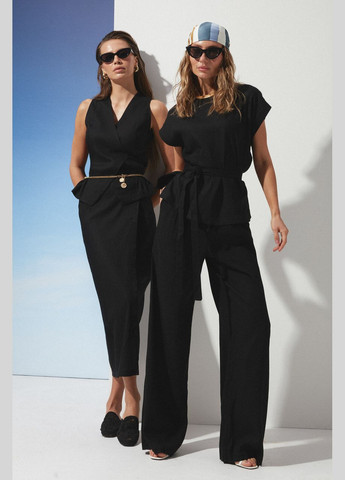 Черный костюм (блузон брюки) Seventeen (329901404)