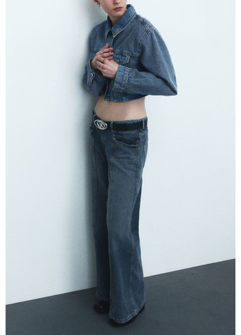 Жіночі джинси Wide Regular (56811) W34 Сині H&M - (286425628)