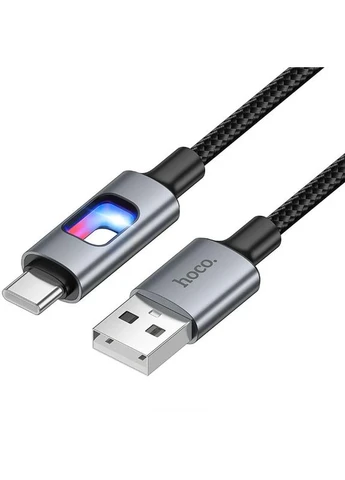 Дата кабель Hoco U144 USB to Type-C 3A плетёный 1.2м чёрный No Brand U144 New (402071495)