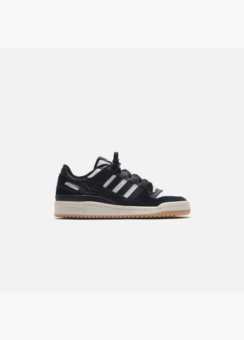 Черные демисезонные кроссовки мужские forum low cl black id6857 adidas