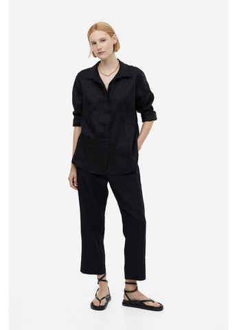 Брюки в составе со льном H&M (352613022)