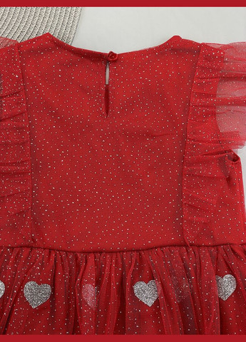 Красное платье для девочки Mevis (291439034)