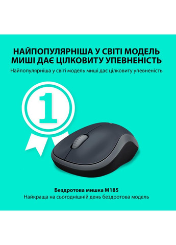 Мышка (m432281) Logitech M185 swift grey (369019075)