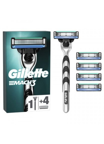 Бритва (7702018610181) Gillette mach3 з 5 змінними картриджами (268143581)