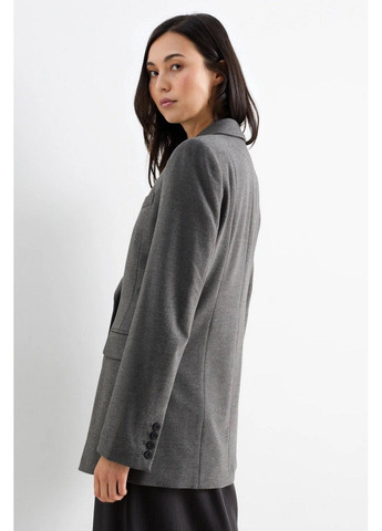 Темно-серый женский жакет C&A однотонный - демисезонный